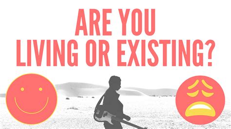 what's the difference between living and existing.